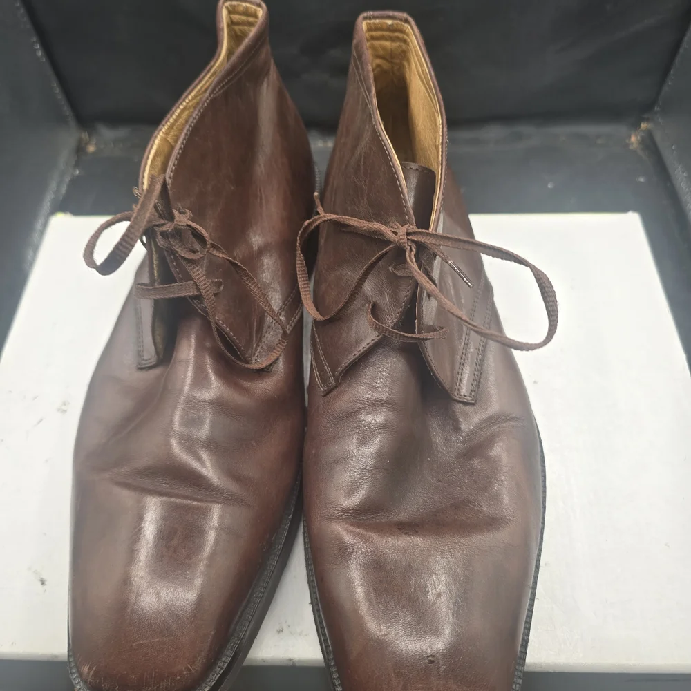 Men's Brown Leather Chukka Boots